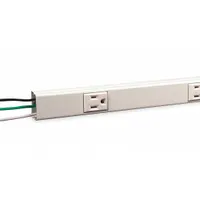 Prewired Raceway: 1 Circuits, 4 Outlets, NEMA 5-15R/NEMA 5-20R, 6 ft Lg, 1 3/4 in W x 1 in H, PVC (MPN NM20GB618)