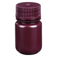 APPROVED VENDOR Reagent Bottle: HDPE, 30 mL, 1 fl oz, Closure Included, Amber, 28-415 mm, Unlined