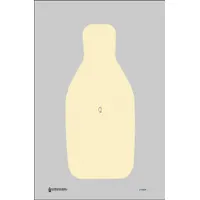 ACTION TARGET Shooting Range Targets: Paper, Silhouette Target, 34 1/2 in Ht, 23 in Wd, 100 PK (MPN Q-T-100)