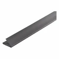 LORIENT Fire and Smoke Seal: Bulb, Self-Adhesive Mounting, Std, Elastomeric/Graphite/PVC, Charcoal (MPN ES992C-21)