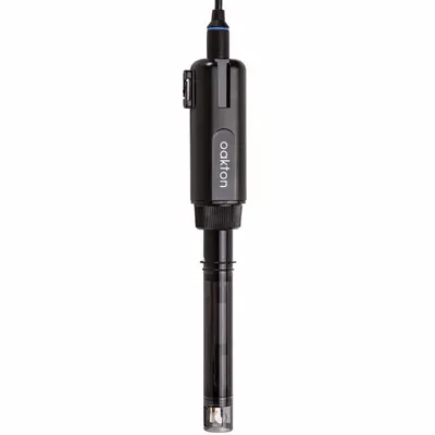 OAKTON Sensor: 35660-88, pH, -2 to 20 pH, Bulb, 2 m Cable Lg, 6 pin DIN, Double - pH Laboratory Electrodes, Probes & Sensors