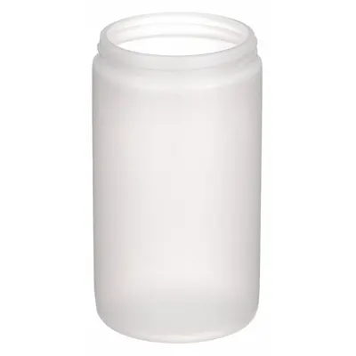 QORPAK Jar: HDPE, 32 fl oz, 94 mm Body Dia, 89-400 mm Screw Closure Size, 164 mm Ht - HDPE Lab Jars