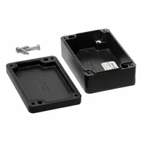 HAMMOND Enclosure: Die-Cast Aluminum, 3 in x 2 in x 1 in, NEMA 12/13/4/4X/6/6P, Screw On (MPN 1590Z062BK)