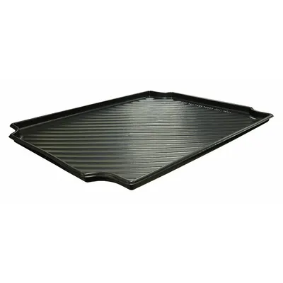 STRUCTURAL PLASTICS Containment Tray: 24 in x 30 in x 1 in, Black/Black - Spill Trays for High-Durability Stationary Plastic Shelving