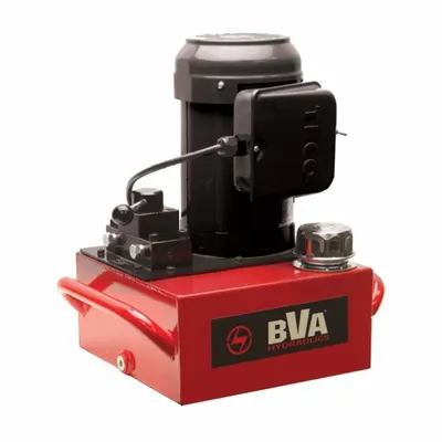 BVA HYDRAULICS Hydraulic Pump: 10,000 psi Max. Op Pressure, 311 cu in/min Max. Flow Rate - Corded High-Power Stationary Electric Hydraulic Pump Units
