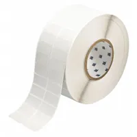 Pre-Cut Label Stock Roll: 3/4 in x 1 1/2 in, Rubber, Aggressive Adhesive/Permanent Adhesive (MPN THT-6-486-10)