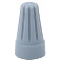 BUCHANAN Twist-On Wire Connectors: Gray, Wire Sizes 16 AWG – 14 AWG, 300 V, 500, PK (MPN WT1-B)