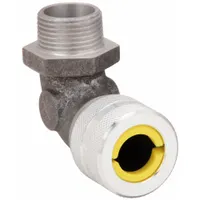 Liquid Tight Cord Connector: Aluminum, 1 in MNPT, 0.63 in to 0.75 in, Silver (MPN NHC1041)