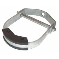 Clevis Hanger: Zinc-Plated Steel, For 2 in Pipe, For 3/8 in Threaded Rod, 550 lb Load Capacity (MPN 0500360300)