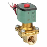 REDHAT Solenoid Valve: 2-Way, Normally Open, 3/4 in Pipe Size, 110V AC/120V AC, Watertight, NBR Seal (MPN 8210G035LF 120/60,110/50)