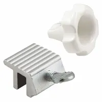 PRIME-LINE Window Lock: Clamp Lock, Handle Included, Non-Handed, 1 31/32 in Overall Lg, Sash, Silver (MPN U 11127)