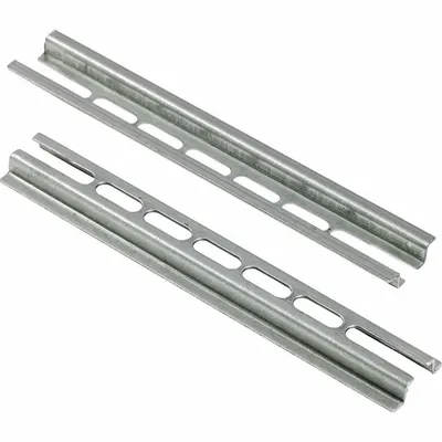 SQUARE D Terminal Block Mounting Track: NEMA, Std, 6 in Overall Lg, Steel - Mounting Channels for Terminal Blocks