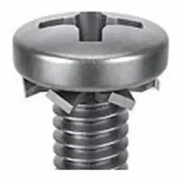 SEMS Screw: External Tooth, #8-32 Thread Size, 5/8 in Lg, Stainless Steel, Passivated, Pan, 25 PK (MPN 1-PPE-8C-62)