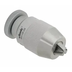 This keyless drill chuck features a JT2 taper mount and a capacity range of 1/32 in to 33/64 in. The ball bearing design provides smooth operation for precision drilling in machining and metalworking applications.