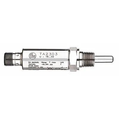 IFM Temperature Transducer: 1/2 in NPT, -58°F to 302°F, 1.18 in Probe - Industrial Temperature Transmitters with IO-Link