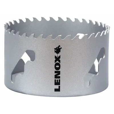 LENOX Hole Saw: 4 1/8 in Saw Dia., 3 Teeth per Inch, 1 7/8 in Max. Cutting Dp - Multi-Material-Cutting Hole Saws without Arbor
