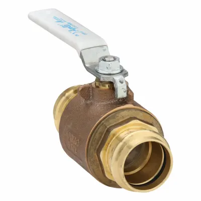 APOLLO 77WLF14701A Bronze Ball Valve, 1-1/2 in, Press x Press, Lever Handle - Bronze Ball Valves