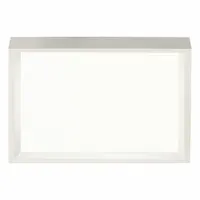 Square Downlight: 6 in Dia, White, 5/8 in Ht, 1,000 lm, 3500K, 14 W, 120V AC (MPN S6S835K10)