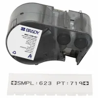 Combined Label and Ribbon Cartridge: 1 1/4 in, 25 ft, Cryogenic Autoclavable Polyester (MPN M5C-1250-461)