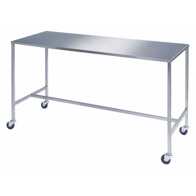 LAKESIDE Instrument Table,H Frame,SS,72 X 24: Fixed Ht, Stainless Steel - Stainless-Steel-Top Mobile Worktables
