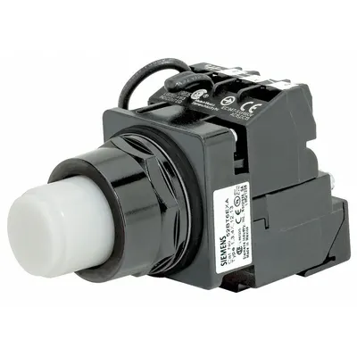 Siemens Illuminated Push Button: Illuminated, Extended Profile, Non-Metallic, 30 mm - Illuminated Extended-Length Push Buttons