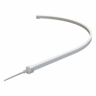 DIODE LED Mounting Channel: Side Bend, 39 in Lg, 0.26 in Wd - Tape & Linear Light Channels