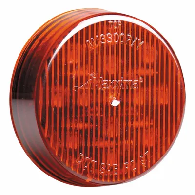 MAXXIMA Clearance Marker Light: Clearance Light, LED, Round, Surface Mount, Red - Clearance Lights