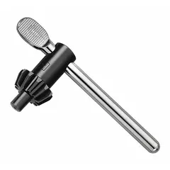 Thumb-handle key for manual tightening or loosening of Jacobs drill chucks on machine tools. Features a 15/64 in pilot and specification 8-1/2N. Provides secure grip for adjusting chuck jaws during drilling operations in metalworking, woodworking, and general industrial machining.