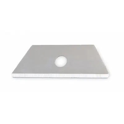 WESTWARD Safety Blade: 2 in Blade Lg, 11/16 in Blade Wd, 0.028 in Blade Thick, Steel - Straight-Edge Standard-Tip Replacement Utility Blades