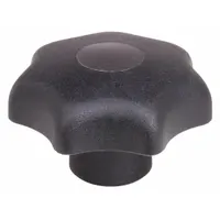 KIPP Hand Knob: 7 Point, Plastic w/ Steel Thread, #10-32 Thread, 10 mm Thread Lg, 32 mm Dia (MPN K0155.2A11)