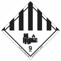 LABELMASTER Hazard Class 9 Lithium Battery Label,Package Quantity 100, Adhesive: 100 PK (MPN HMLB9C)