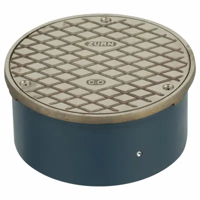ZURN CO2521-3 Cast Iron Nickel Cleanout Housing, 2 7/8 in Overall Height