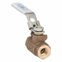 APOLLO Manual Two-Way Ball Valve: 1/4 in Size, Bronze, Straight, FNPT x FNPT, Std Port Ball Port (MPN 70LF10127)