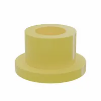 BUNTING BEARINGS Flanged Sleeve Bearing: PTFE, 3/8 in Bore, 5/8 in OD, 1/2 in Overall Lg, Yellow (MPN BJ5F061004)