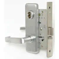 BEST Door Lockset: Storeroom Lever Locksets, Chrome, ADA Compliant, Interchangeable Core (MPN 45HW7DEU15J626RQE)
