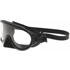 Indirect venting silicone goggles for structural firefighter use. Clear lens with silicone band for secure fit under helmet. Reduces fogging while blocking debris and splash.