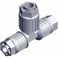 SMC High Purity Fitting: 3/8 in OD x 1/2 in OD x 3/8 in OD Size, PFA (MPN LQ3T4A-R9)