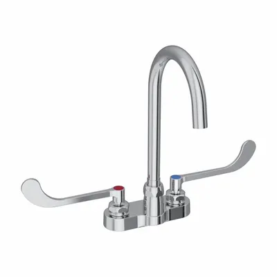ELKAY Handle-Operated Faucet: Elkay, Brass, Centerset, Deck, 2 Mounting Holes - Centerset Kitchen Faucets
