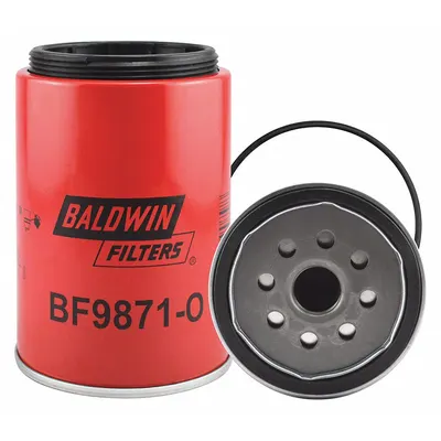 BALDWIN FILTERS Fuel Filter: Spin-On, 4 5/16 in Outside Dia, 1"-14 Thread Size, Cellulose - Spin-On Fuel Filters
