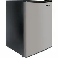 DANBY Refrigerator: Stainless Steel, 2.2 cu ft Total Capacity, 1 Shelves, Energy Star Certified (MPN DAR022A1SLDB)