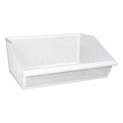 DIAMOND STORAGE SOLUTIONS Storage Basket: 27 1/2 in, Steel - Ventilated Steel Bins