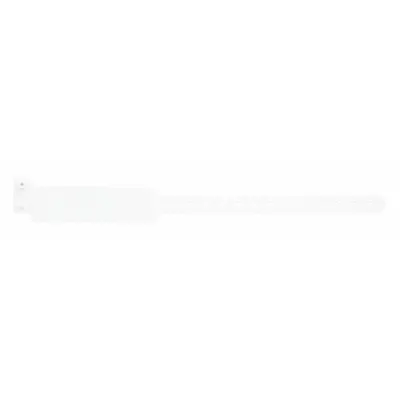 ID Wristband: No Legend, 11 1/2 in Overall Lg, 1 3/8 in Overall Wd, Plastic - Security Wristbands