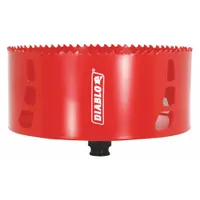 DIABLO Hole Saw: 5 3/4 in Saw Dia., 4 Teeth per Inch, 2 3/8 in Max. Cutting Dp, Bi-Metal (MPN DHS5750)