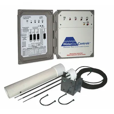 WATERLINE CONTROLS Water Level Control: 120V AC, Fill/High Alarm, 2 Power Relays, 30 A – DPDT - Fluid Level Controllers