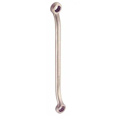 AMPCO Box End Wrench: Natural, 5/8 in_9/16 in Head Size, 9 1/2 in Overall Lg - SAE, Double End, 12-Point, Box End Nonsparking Wrenches