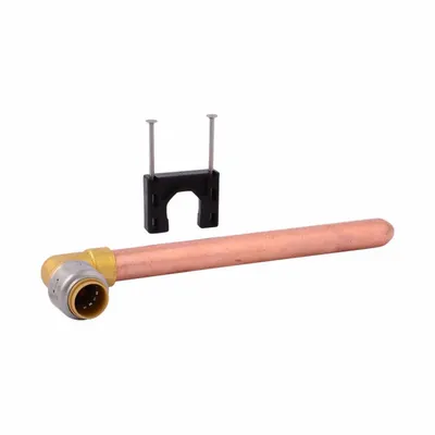 SHARKBITE Push-Fit Fitting Caps and Plug: 5/8 in OD Size, Push-to-Connect, Brass - Standard Brass Push-to-Connect Tube Fittings