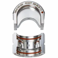 U Style die set for crimping electrical wire and cable up to 500 kcmil. Accommodates two sizes. For use with MILWAUKEE M18 FORCE LOGIC 2779-22 crimping tool. Suitable for industrial and commercial wiring applications.