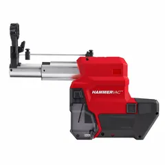 Self-contained dust extractor attachment for SDS-Plus rotary hammers. Includes one HEPA filter and is OSHA Table 1 compliant. Designed for on-tool dust collection during concrete drilling and chipping applications. Compatible with models 2912-20 and 2914-20.