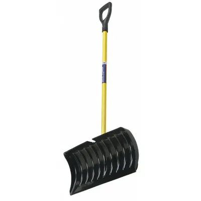 ABILITY ONE Snow Pusher: Plastic, 12 in Blade Lg, 24 3/8 in Blade Wd, 0.15 in Gauge - Snow Pushers