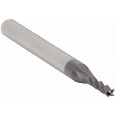 This carbide square end mill features an AlTiN coating for wear resistance and heat protection. With 4 flutes, a 2 mm mill diameter, 8 mm length of cut, and 39 mm overall length, it is suited for general-purpose milling of metals and composites in industrial manufacturing and maintenance operations.
